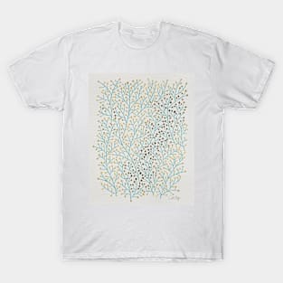 Berry Branches - Gold Turquoise T-Shirt